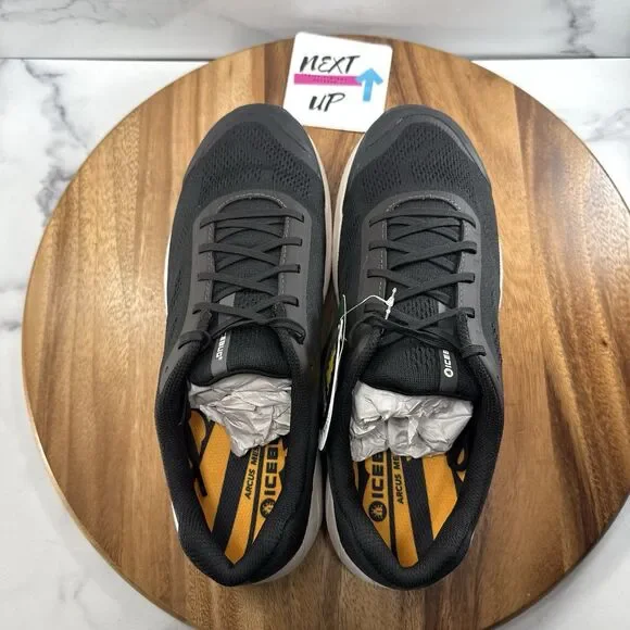 Mens size 10.5-Icebug Arcus RB9X Black/White Trail Hiking Outdoor Running Shoes - Picture 7 of 9